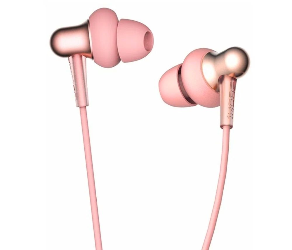 Проводные наушники 1More Stylish Dual-Dynamic In-Ear E1025 - розовый