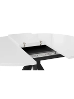 Стол кухонный Стекло матовое мрамор 100(132)х75х75 см