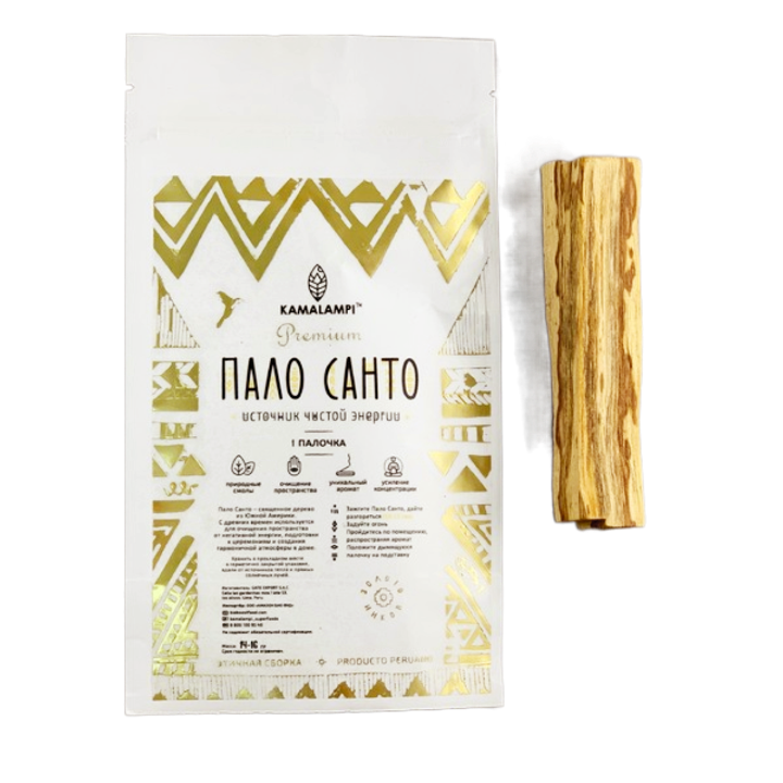 Kamalampi Palo Santo Premium Пало Санто Премиум с повышенным содержанием смолы 14-16 г 1 палочка