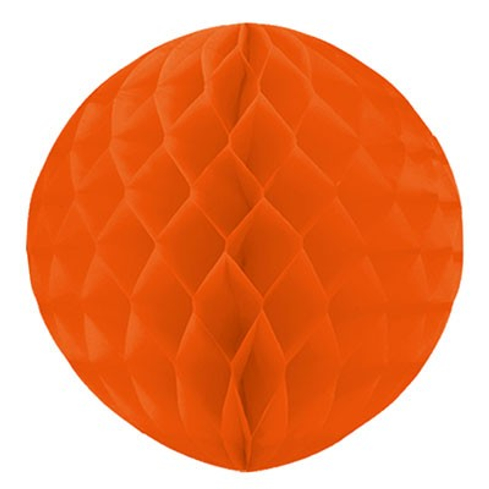 Бумажный шар - сота Оранжевый 12"/30 см