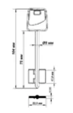 Заготовка дверняк APECS 5 в пластике