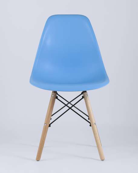 Стул Eames Style DSW голубой (разборный каркас)