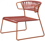 Кресло лаунж плетеное Scab Design Lisa Lounge Club, терракотовый