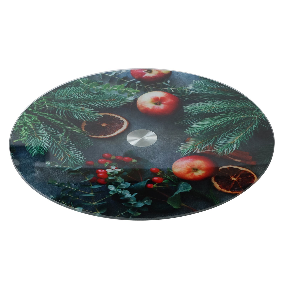 Подставка для торта вращающаяся d-32см "Зимний натюрморт"