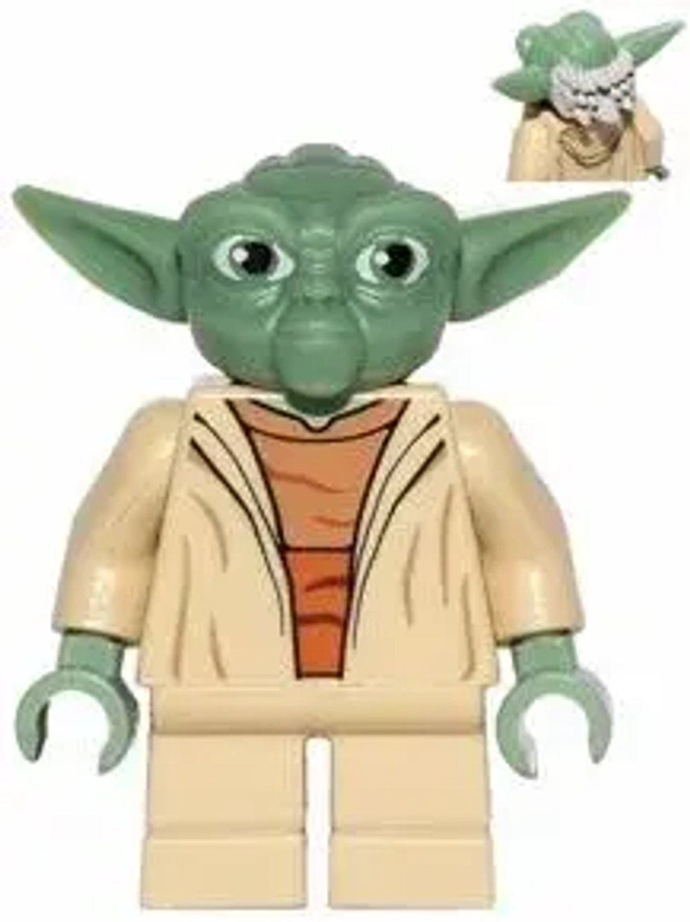 Минифигурка LEGO sw0446 Йода (Войны клонов,белые волосы)