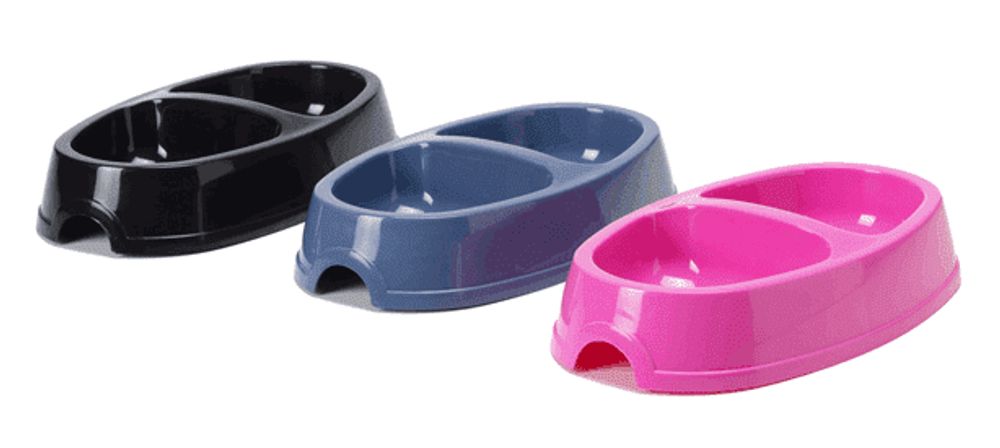 Миска двойная PICNIC TWIN DOG 0,4+0,4л  Savic