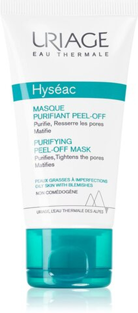 Uriage Hyseac Purifying Peel-Off Mask - очищающая отшелушивающая маска для проблемной кожи /   50  ml  / GTIN 3661434008283