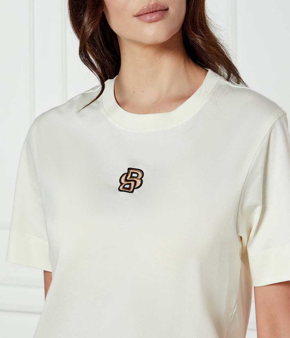 Футболка BOSS BLACK - экрю(50526205)