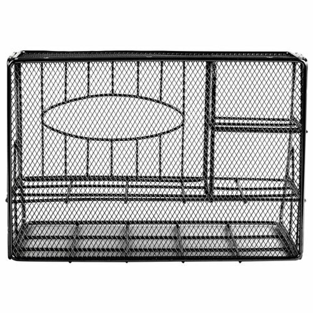 Органайзер для косметики и мелочей металлический 4 секции, MONTE VITA, 160х240х150 мм, черный, 272480