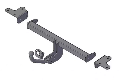 Фаркоп Suzuki Grand Vitara 5 дверей 2005-2016 (двигатель 2 л, авто с запасным колесом на двери), условно-съемный,(без электрики) Трейлер.7900