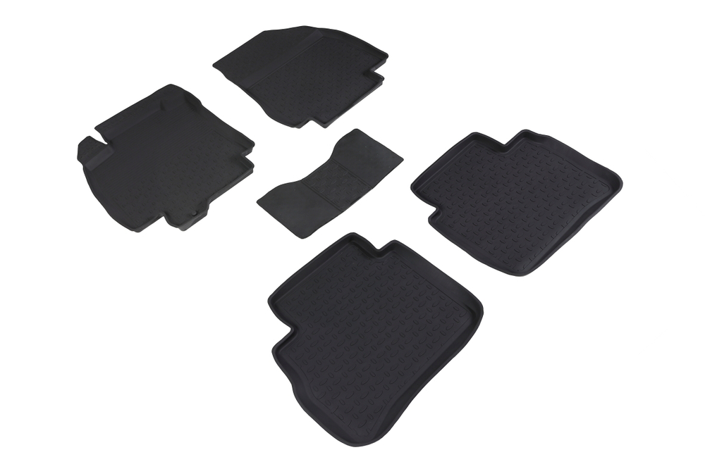 Резиновые коврики с высоким бортом для Nissan Tiida 2004-2013 Seintex.01560