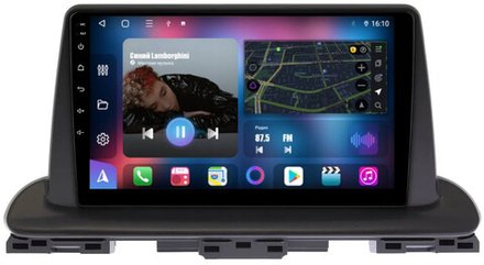 Магнитола для KIA Cerato 4 2018+ - FarCar 1142M монитор 9" QLED на Android 13, 8-ядер, CarPlay, 4G SIM-слот