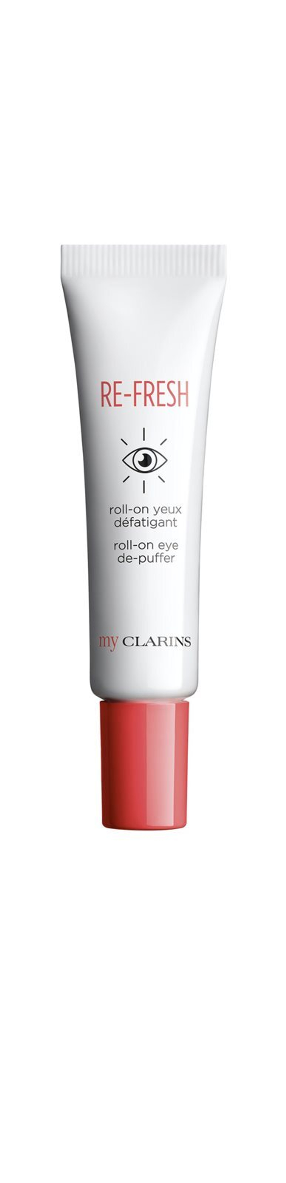 My Clarins Re-Fresh Roll-On Eye De-Puffer - гель вокруг глаз от отечности и темных кругов для осветления и увлажнения /   15  ml  / GTIN 3380810435320