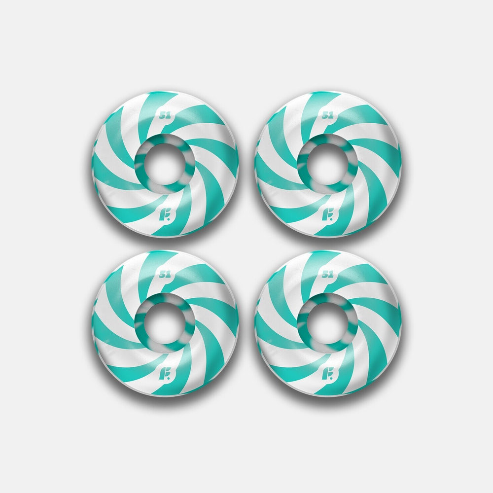 Комплект колес Footwork SWIRL MINT (99A Форма Classic) .