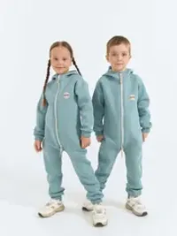 Комбинезон с клапаном "Синяя дымка" утепленный