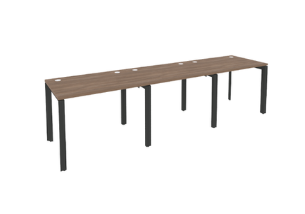 Рабочая станция на П-образном металлическом каркасе 3 места 720 Onix