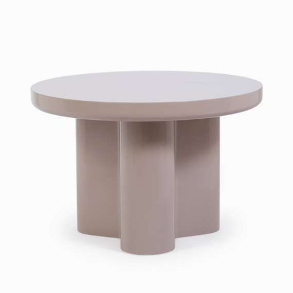 Кофейный стол Savanna Ø60х40 см, бежевый глянец