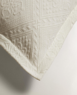 Zara Home наволочка декоративная из хлопка, бежевый · 1162/007