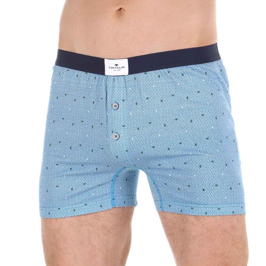 Мужские трус-шорты голубые с узором Tom Tailor 70477/5608 625