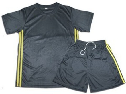 Форма футбольная. Цвет серый с жёлтыми полосками. Размер 54. Материал: полиэстер. F-JU-54# EU-48#