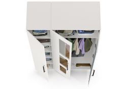 Шкаф Вестра белый шагрень комплектация 1