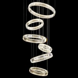 Citilux Чезаре CL338661 LED Люстра хрустальная с пультом Хром