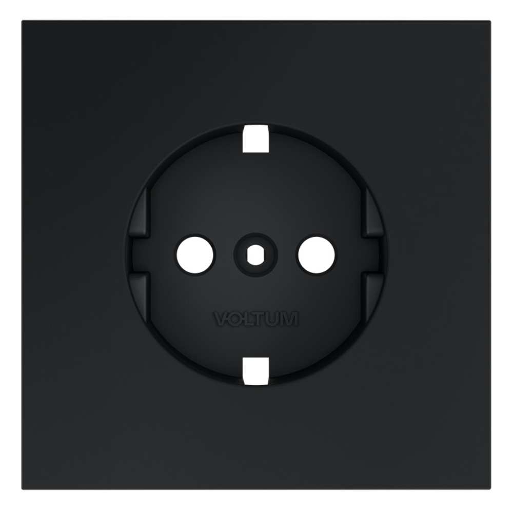 Накладка для розетки с заземлением, S70 (графит)