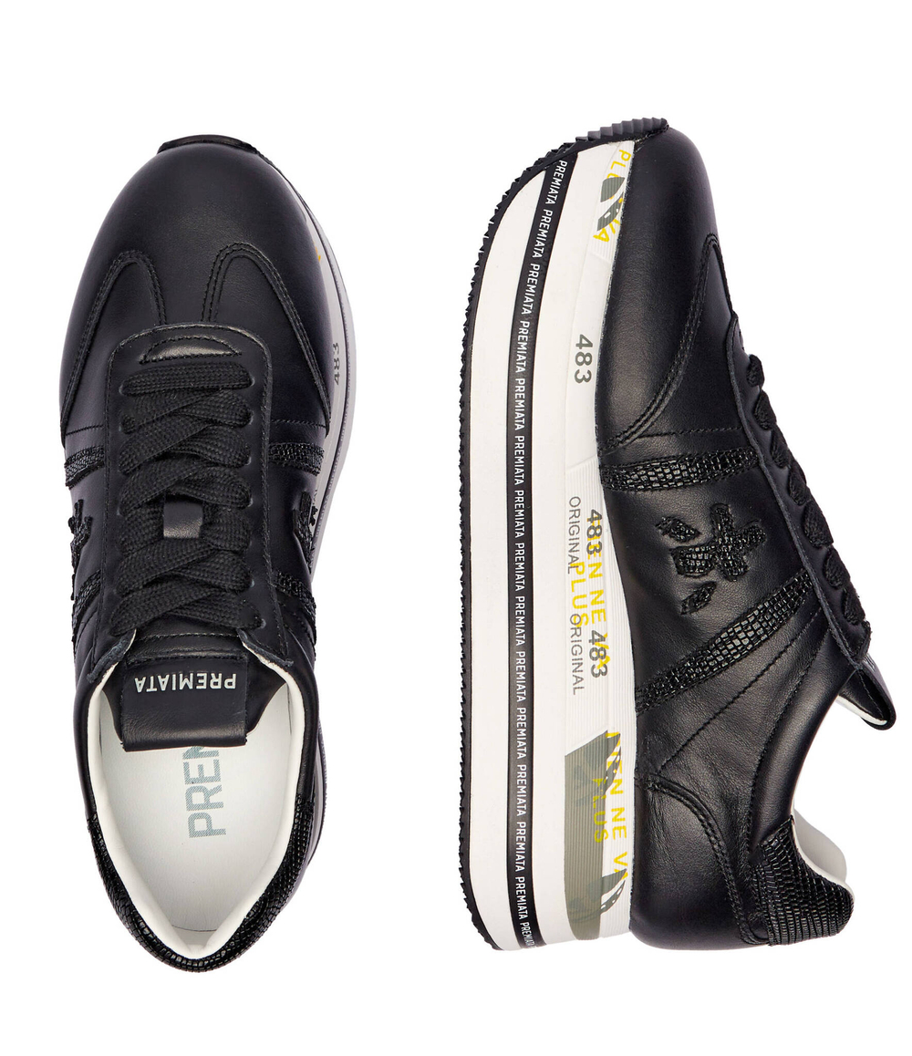 Кожаные кроссовки BETH Premiata - черный(BETH)