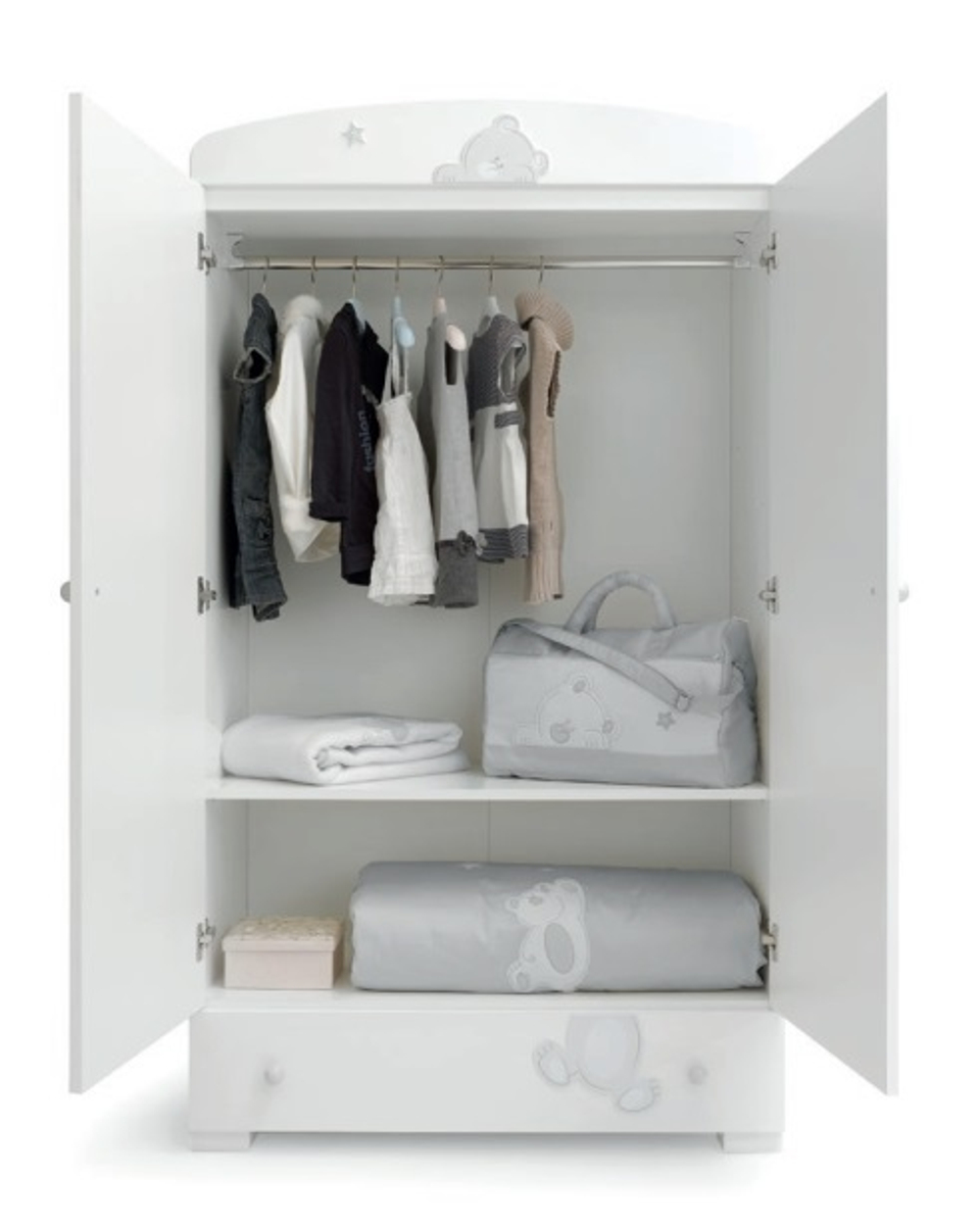 Детский шкаф Erbesi Tiffany белый