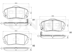 Колодки тормозные диск. передние UNIO BRP-20247