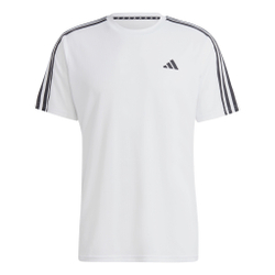 Мужское теннисное поло adidas Essentials Train 3-Stripes Training T-Shirt Men - White, Black