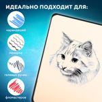 Скетчбук, слоновая кость 140 г/м2, 200х200 мм, 80 л., КОЖЗАМ, резинка, BRAUBERG ART CLASSIC, CROCO, черный, 116472