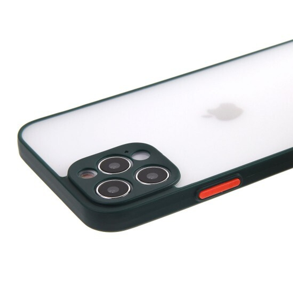 Чехол для iPhone 12 Pro, прозрачный, матовый, 0,5 мм, 012507 Черный