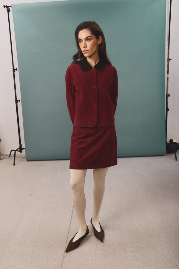 Jacket JACQUELINE cherry color