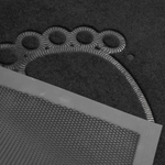 Коврик влаговпитывающий ворсовый 50*80см "Следы", черный