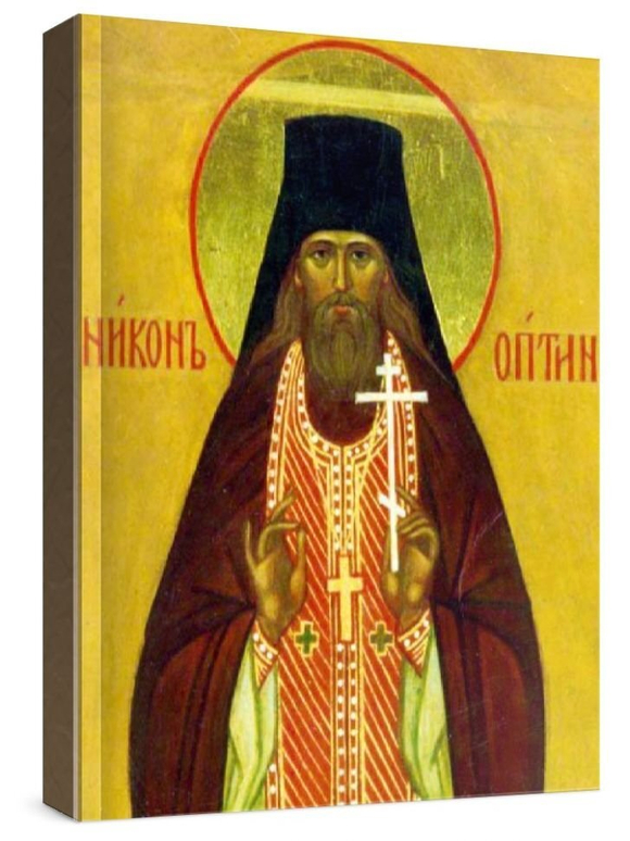 Никон Оптинский (рукописная икона)