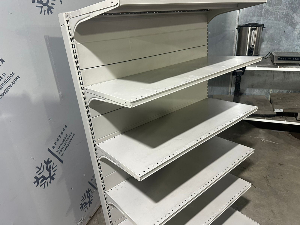 Стеллаж пристенный 1800м (бежевый/графит)