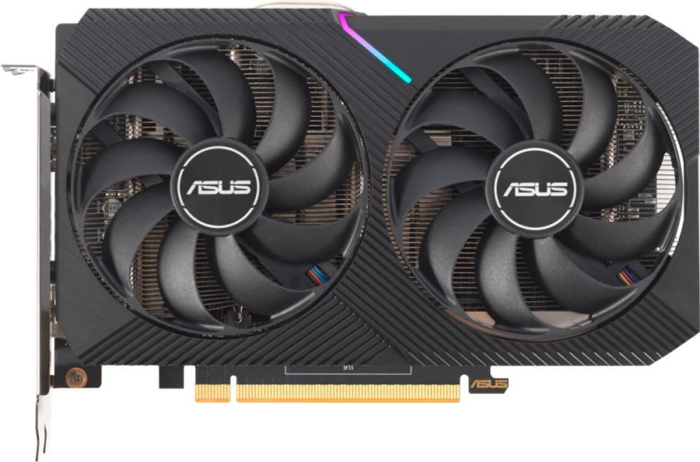 Видеоарта RX6500XT 4Gb ASUS DUAL-RX6500XT-O4G HDMI DP 4G D6; 90YV0HA1-M0NA00