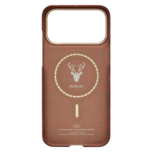 Чехол Pitaka Edge Case для iPhone 17 Pro Max, Красный | Scarlett
