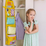 Кармашки для детского сада на липучке. Медвежонок