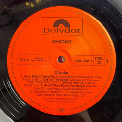 Винтажная виниловая пластинка LP Chacko (Germany 1986)