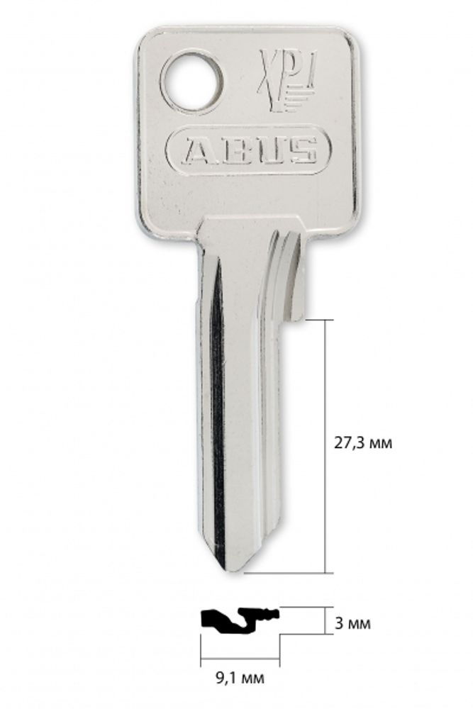 Заготовка английского ключа 13961 ABUS XP1 Original