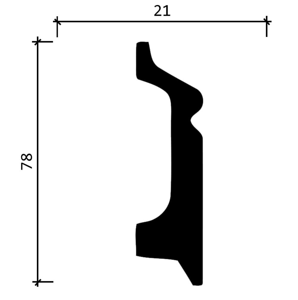 Плинтус DD122