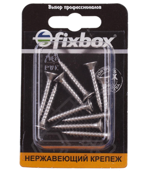 Саморезы универсальные нержавеющий 4,5х30 (10 шт) Fixbox 566200
