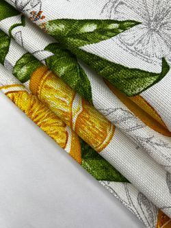 Штора из рогожки Сказка "Лимон" 145х180 см 1 шт