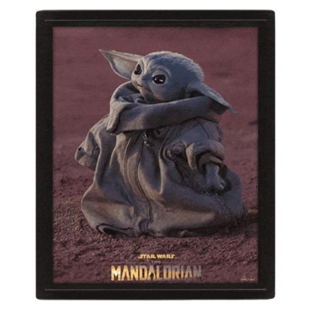 Постер 3D Star Wars The Mandalorian Grogu