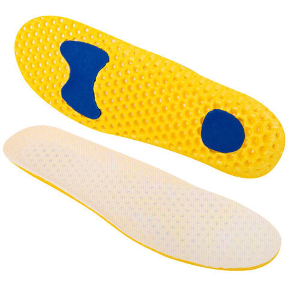 Стельки для обуви АНАТОМИЧЕСКИЕ СУПЕРДЫШАЩИЕ, материал EVA, размер RU 34-40 / EU 35-41, с линиями выреза, SHEGRA (ШЕГРА), 700750