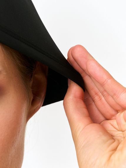 Шапочка для плавания лайкровая Sargan Классика унисекс черная