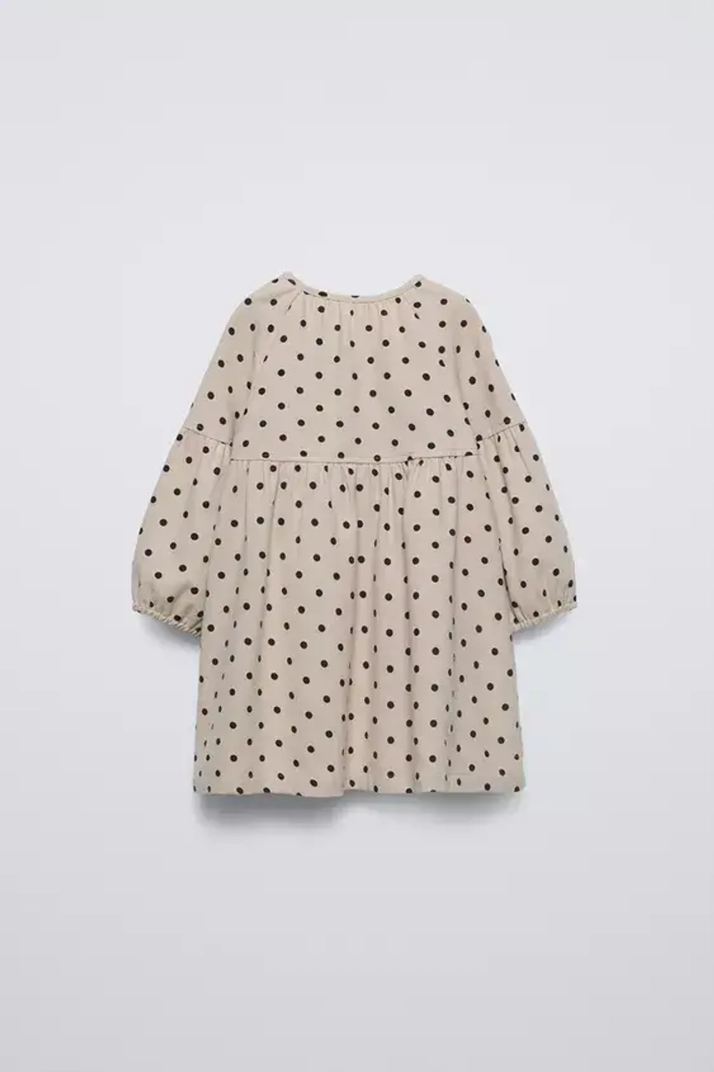 ZARA ПЛАТЬЕ В ГОРОШЕК, РЫЖЕВАТО-КОРИЧНЕВЫЙ