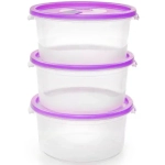 Набор контейнеров с клапаном 0,8л 3шт «Смайл»